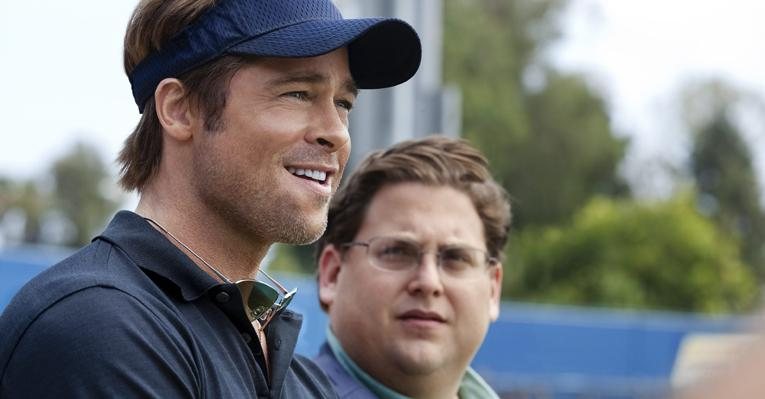 Os atores Brad Pitt e Jonah Hill no filme 'Moneyball' - Reuters