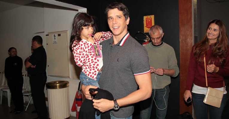 Marcio Garcia com a filha Nina - Orlando Oliveira/AgNews