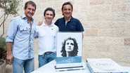 Dody Sirena, Rafael Braga e Pedro Sirotsky no anúncio do lançamento do livro de luxo 'Rei', um Collector's Book que conta, em fotos históricas, anotações, capas de discos e músicas, a história de Roberto Carlos