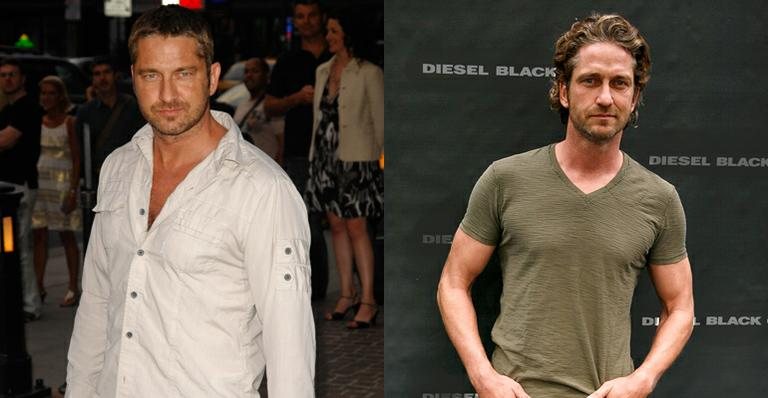 Antes e depois de Gerard Butler - Getty Images