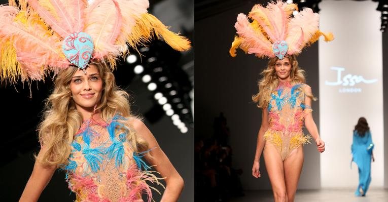 Ana Beatriz Barros desfila no London Fashion Week - Getty Images