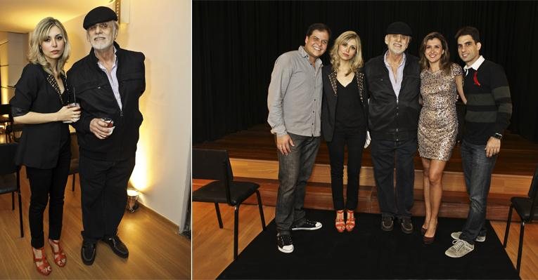 Cuoco leva Thais Rodrigues à inauguração de um centro cultural, no Rio. O casal entre os sócios, Kadu Braz e Tatianna Trinxer, ao lado do marido, André Guedes. - Gianne Carvalho