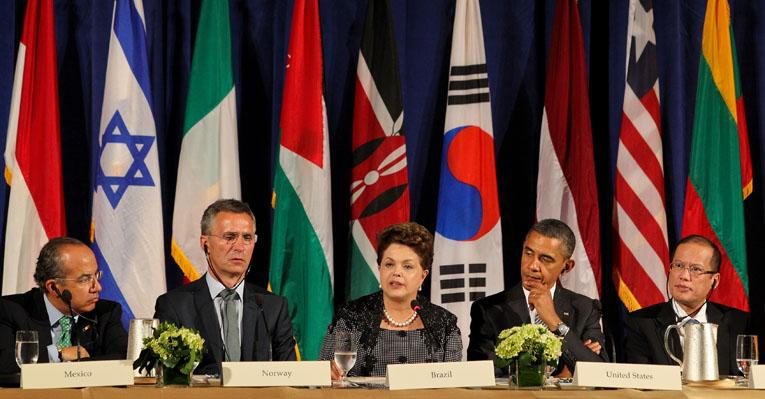 Presidenta Dilma Rousseff durante cerimônia de lançamento da parceria para governo aberto, em NY - Roberto Stuckert / PR