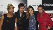 Samo, Pablo Hurtado, Wanessa e Mario Domm da banda Camila, tocam em SP.