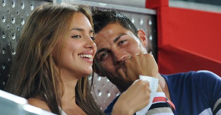 Cristiano Ronaldo com a amada Irina Shayk - Getty Images