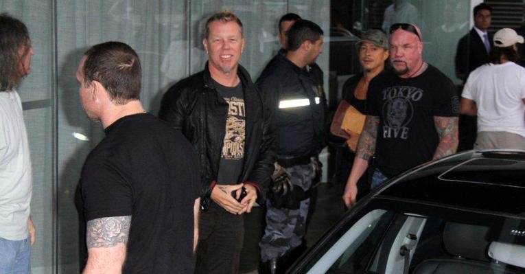 Integrantes do Metallica chegam a hotel em Ipanema, Rio de Janeiro - André Freitas / AgNews