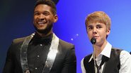 Justin Bieber e Usher - Getty Images