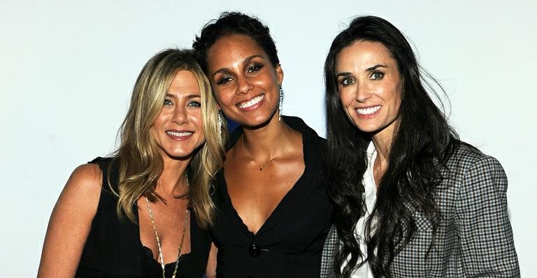 Jennifer Aniston, Alicia Keys e Demi Moore - Getty Images