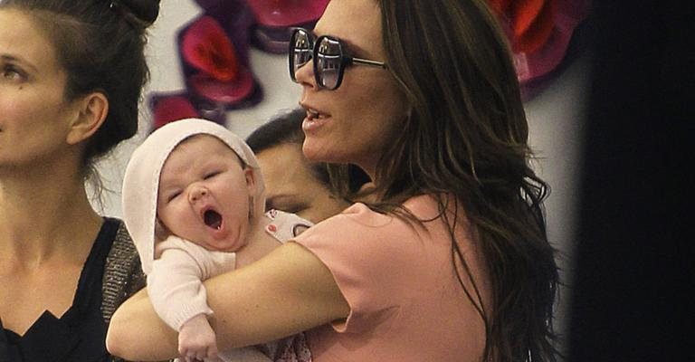 Victoria Beckham e Harper Seven. - Splash News