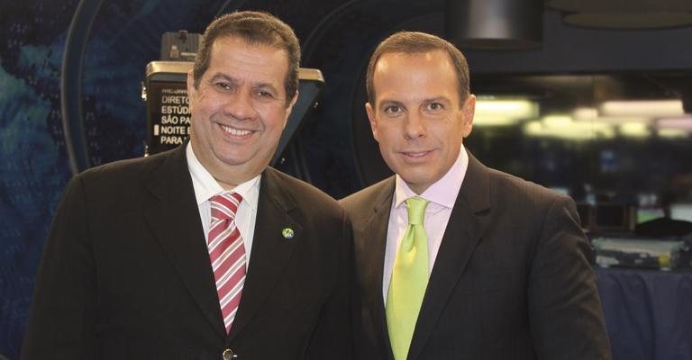 Ministro do Trabalho e Emprego, Carlos Lupi é entrevistado por João Doria Jr. na atração da Band, em SP.