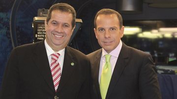 Ministro do Trabalho e Emprego, Carlos Lupi é entrevistado por João Doria Jr. na atração da Band, em SP.