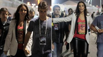 Ivete Sangalo conhece o cantor Stevie Wonder - Felipe Panfili/AgNews