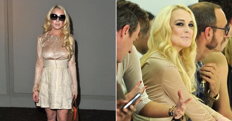 Lindsay Lohan prestigia o Paris Sashion Week - Getty Images