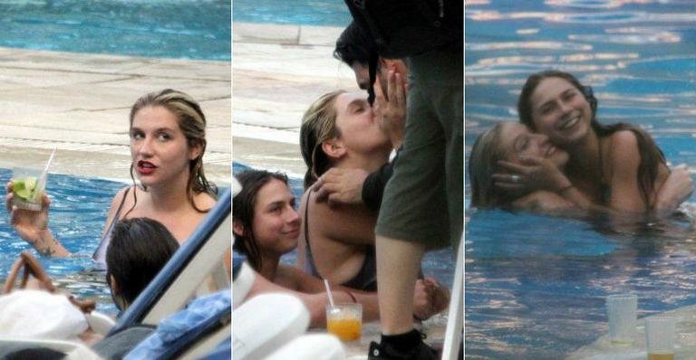 Ke$ha se diverte em hotel no Rio de Janeiro - Andre Freitas e Gabriel Reis/ AgNews