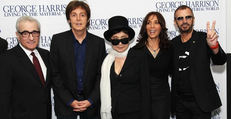 Martin Scorsese, Paul McCartney,  Yoko Ono, Olivia Harrison e Ringo Starr - Getty Images