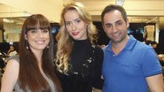 Andrezza Capanema grava com o hair stylist Bruno Di Maglio, com Lola Melnick, para atração da RedeTV!, SP.