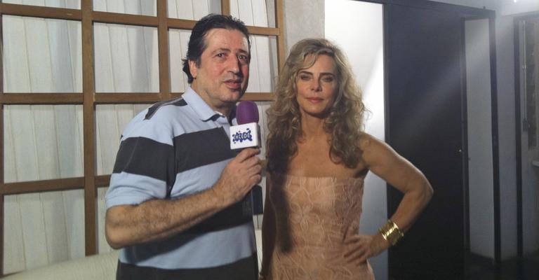 Surrey Youssef entrevista a atriz e produtora de cinema Bruna Lombardi para o seu Excede, da TV Aberta, SP.