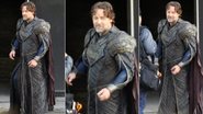 Russell Crowe durante as filmagens de 'Man of Steel' - Grosby Group