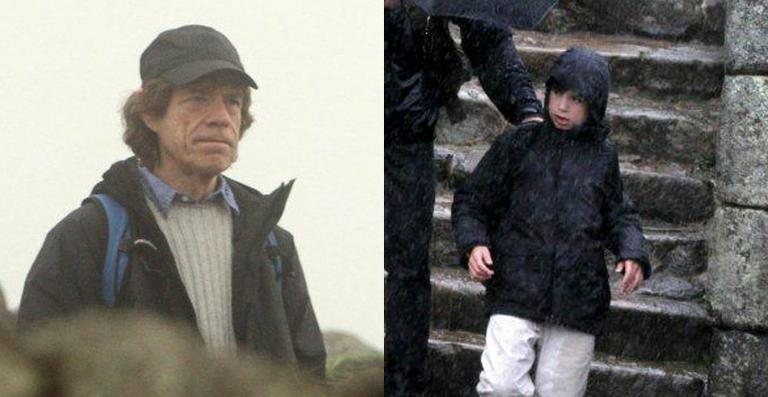 Mick Jagger e Lucas Jagger visitam Machu Picchu - Delson Silva / AgNews