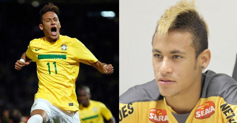 Neymar: o novo cabelo do jogador - Divulgação e Reuters