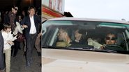 No aeroporto de Cuzco, no Peru, o líder dos Rolling Stones causa frenesi com a bela L’Wren Scott e Lucas, herdeiro dele com Luciana Gimenez. - Andre Freitas