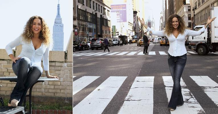 Em turnê pelo Canadá e Estados Unidos com Canibália, a musa leva alegria aos fãs de NY e posa tendo o Empire State Building ao fundo. - Luiz C. Ribeiro