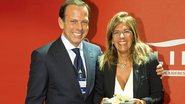 João Doria Jr., presidente do Lide, Grupo de Líderes Empresariais, saúda Emma Marcegaglia, presidente da Confindustria, Confederação Nacional da Indústria Italiana, por sua brilhante exposição em seminário na sede da entidade, no 16º Meeting