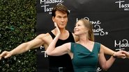 Lisa Swayze, viúva de Patrick Swayze, dançou com a estátua do ator no museu Madame Tussauds - Getty Images