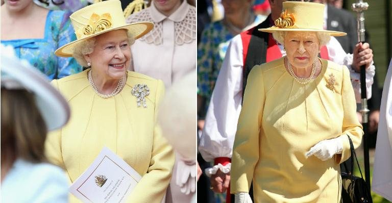 Rainha Elizabeth II: mesmo vestido no casamento real e na Austrália - Getty Images