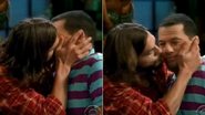 Ashton Kutcher beija Jon Cryer na boca em 'Two and a Half Men' - Reprodução