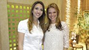 A quiropraxista Lilian Saldanha com Carol Minhoto na atração da TV Gazeta, SP.