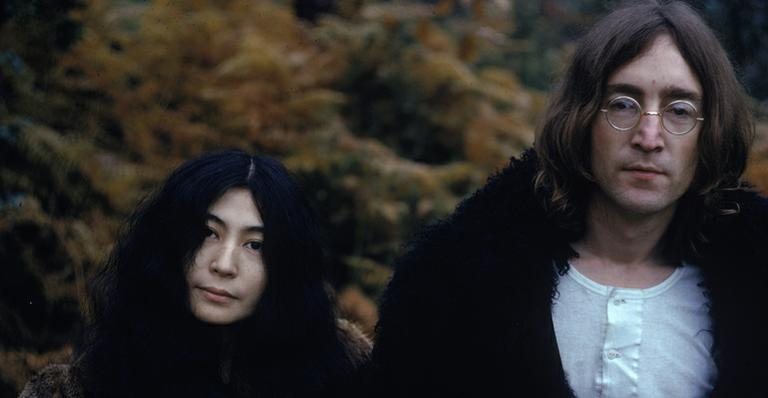 John Lennon com Yoko Ono - Getty Images