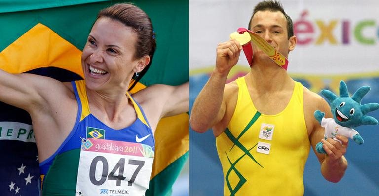 Maurren Maggi e Diego Hypolito conquistam ouro no Pan de Guadalajara - Jefferson Bernardes/VIPCOMM; Luiz Pires/VIPCOMM