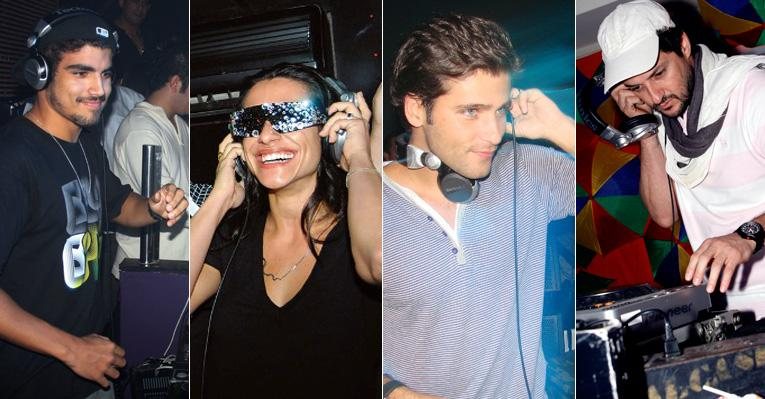 Famosos que atacam de DJ - Montagem