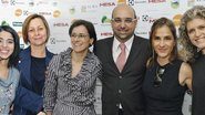 Ana Luiza Trajano, Carla Pernambuco, Marcia Cavalheiro, Ricardo Castilho, Mariella Lazaretti e Sandra Montes em encontro de chefs internacionais e nacionais realizado em espaço de SP.