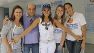 Márcia Castelo Branco, o cirurgião vascular Calógero Presti, a bela apresentadora Solange Frazão, Thais Barreto e Camila Alcantara Cabral em encontro com palestras e orientação sobre doenças vasculares, em SP.