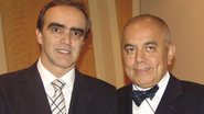 Hélio Castello e Jorge Reyes, em SP, no simpósio médico sobre emergências.