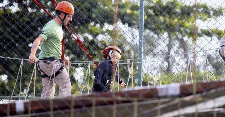 Apresentador festeja os 4 anos do caçula - Delson Silva