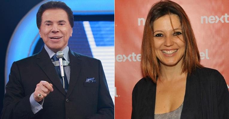 Patrícia de Sabrit encontrou por acaso com Silvio Santos em uma locadora em São Paulo - Fotomontagem