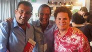 Jota Abussafi e João Doria Jr. e Romero Britto.