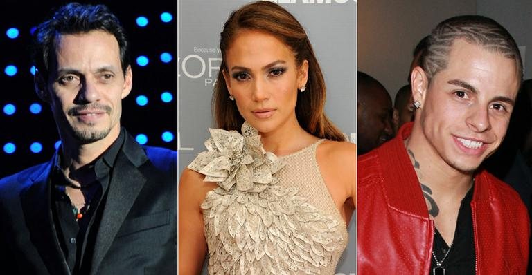 Marc Anthony, Jennifer Lopez e Casper Smart - Getty Images / Splash News