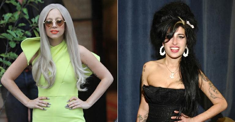 Lady Gaga e Amy Winehouse - Getty Images