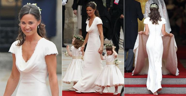 Vestido de Pippa Middleton no casamento da irmã, Kate - Getty Images