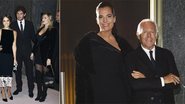 Em Milão, na Itália, Barbara, Pato e Jessica conferem a abertura de hotel de luxo. Com a sobrinha Roberta, Giorgio Armani festeja mais uma de suas empreitadas com futuro promissor. - Getty Images