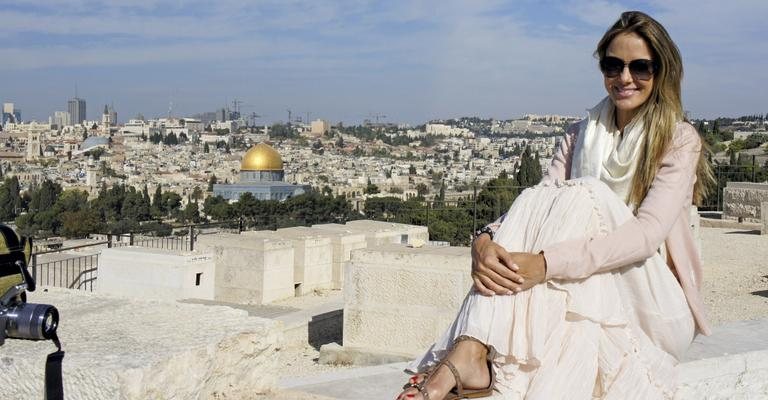 A eleita de Roberto Justus, que comanda o quadro Nosso Planeta, no programa Hoje em Dia, se encanta com Jerusalém.