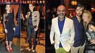 Christian Louboutin é felicitado por Augusto de Arruda Botelho em noite comandada por Donata Meirelles. Sabrina Sato e Carolina Ferraz na festa dedicada ao francês. - João Sal