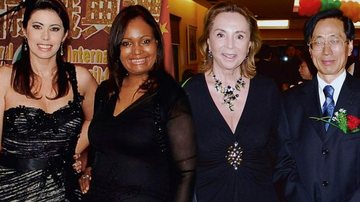 Mara Bastos, Diva Pavesi, Adelina Alcantara Machado e Sun Rong Mao, cônsul-geral da China em SP, brilham em cerimônia da nova Câmara Geral e Internacional de Comércio Brasil-China, SP.