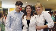 Com o herdeiro, Marcio, a médica Regina Maura Zetone Grespan e a escritora Nina Kuznetzow prestigiam abertura de shopping no ABC Paulista.