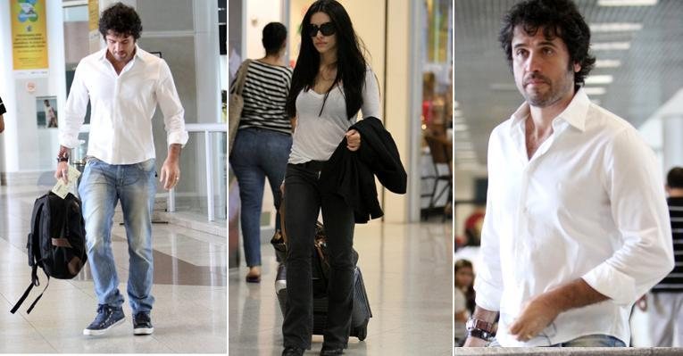 Eriberto Leão e Cleo Pires pelo Aeroporto Santos Dumont - Leotty Junior/AgNews