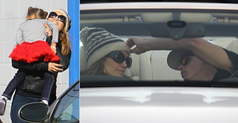 Jennifer Lopez com a filha, Emme, e o novo affaire, o dançarino Casper Smith - The Grosby Group